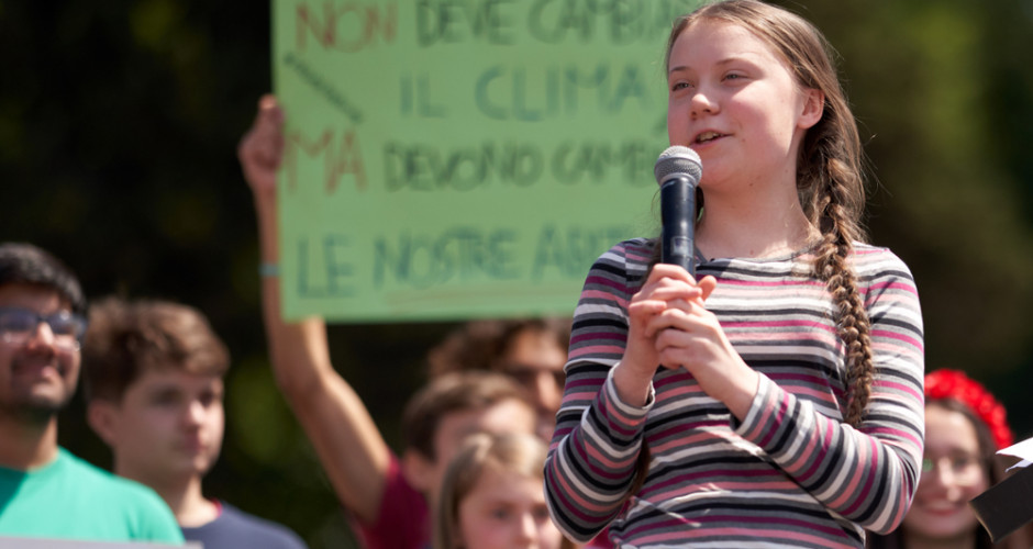 Young students speak up for their future and bravely face the challenges of climate change