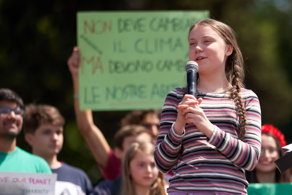 Young students speak up for their future and bravely face the challenges of climate change