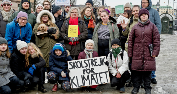 「Fridays For Future」主張每個星期五罷課，捍衛年輕世代的未來。