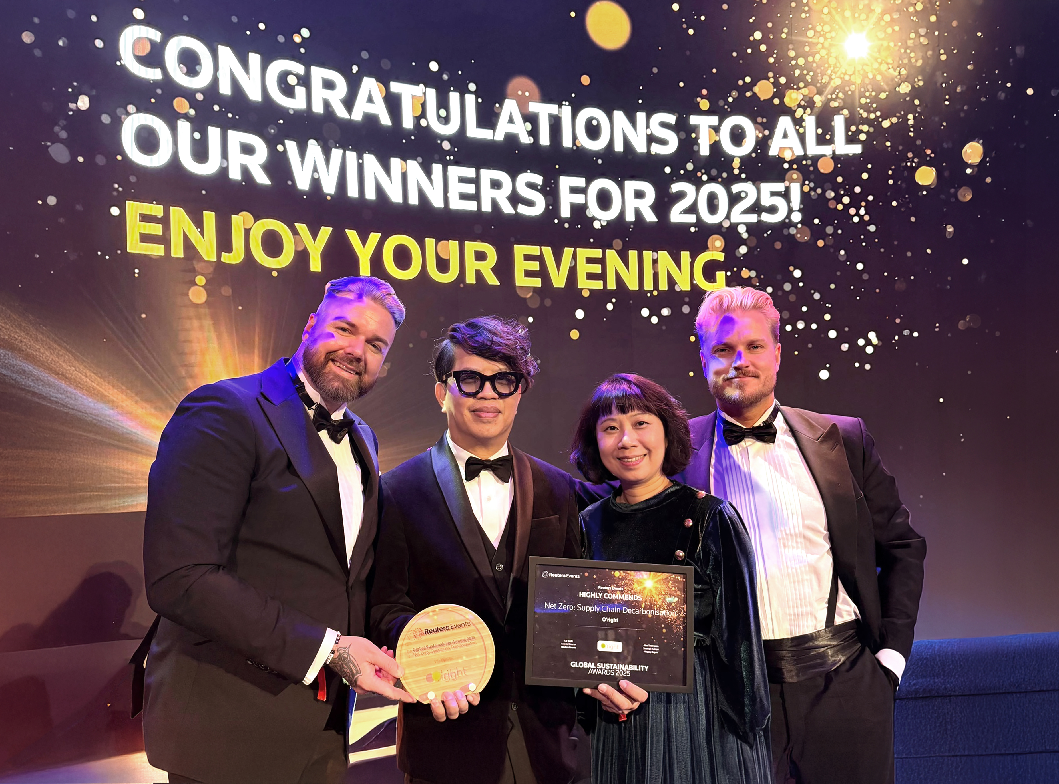 英國路透社2025全球永續獎揭曉　台灣企業歐萊德成為最大贏家